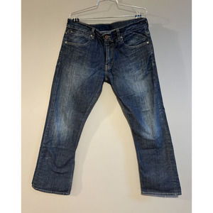 Levi's 597 low boot Jeans Mens Size 34x30 Dark wash EUC Denim